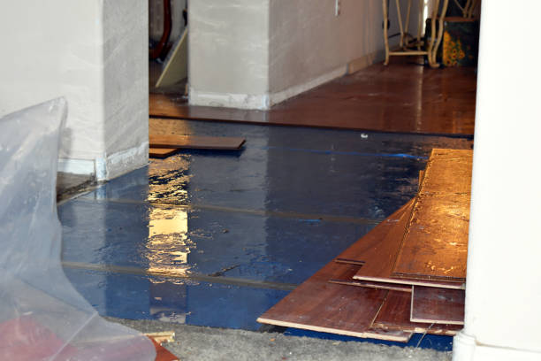 Professional Burst Pipe Water Damage technician working in Uncasville, CT